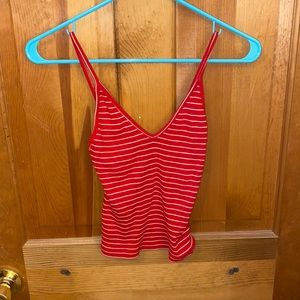 Red& white strip Brandy Melville tank